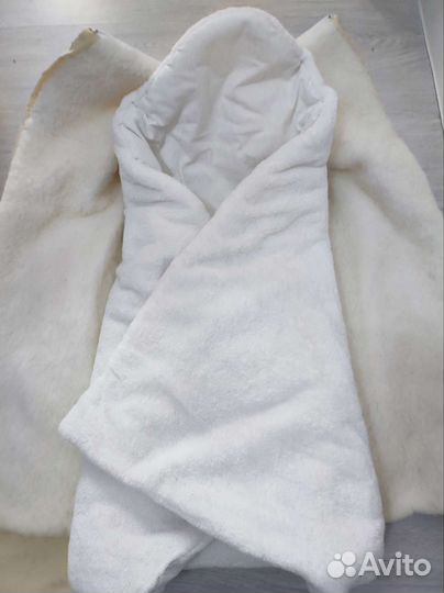 Конверт на выписку зимний на овчине с одеялком