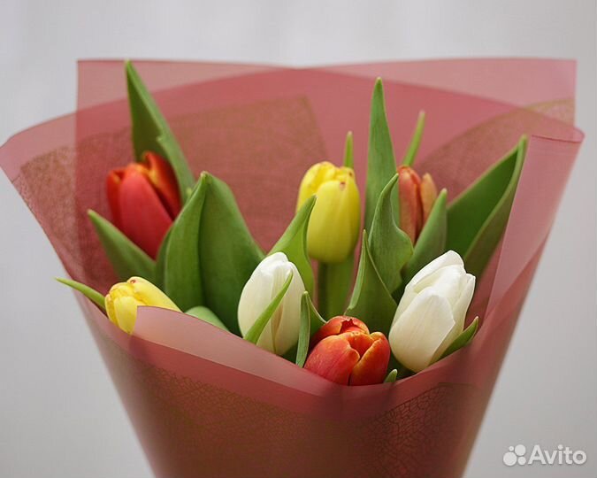 Букет из 7 тюльпанов