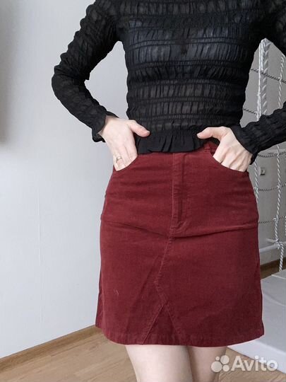 Вельветовая юбка