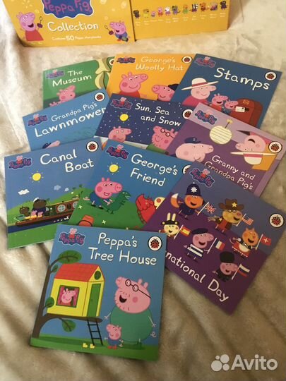 Peppa pig 10 книг на английском для детей