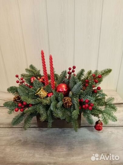 Новогодняя композиция в кружке