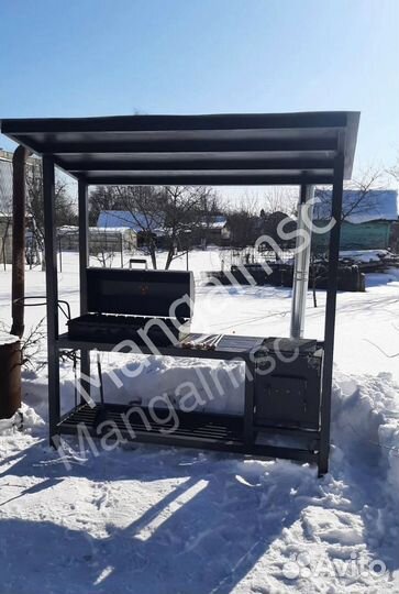 Мангал с крышей