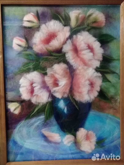 Картина из шерсти