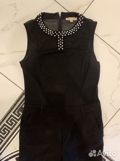 Комбинезон женский со стразами клеш