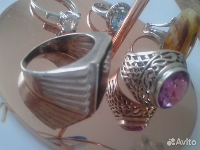 Кольца,серьги.Серебро.Винтаж