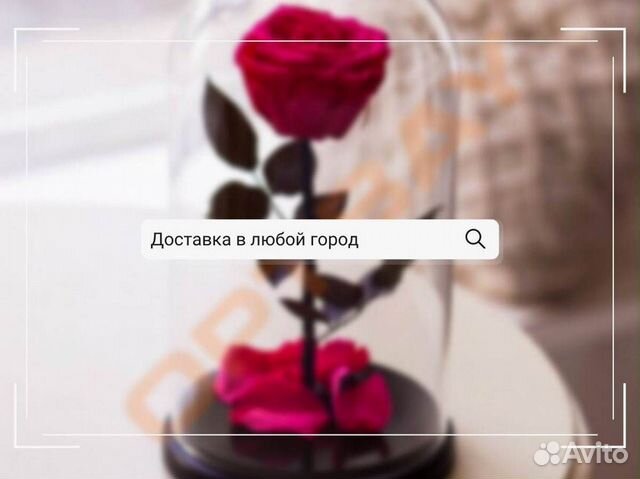 Роза в колбе. Стоит до 8 лет