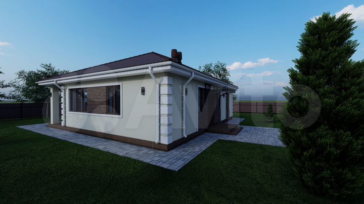 Коттедж 107 м² на участке 5,5 сот.