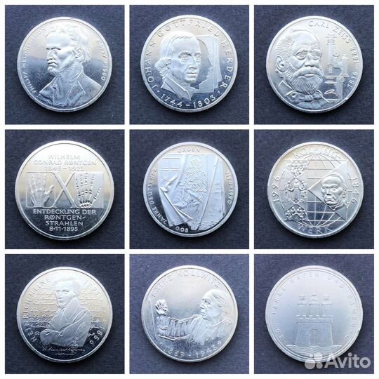 Серебро Германии 10 марок