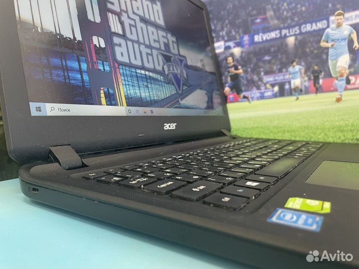 Игровой ноутбук Acer 2видеокарты/8gb/SSD/4 ядра