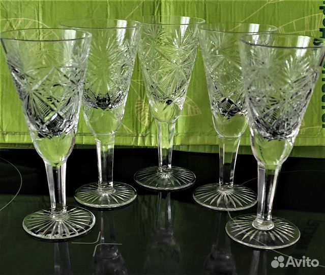 Хрустальный набор (фужеры, бокалы, рюмки)