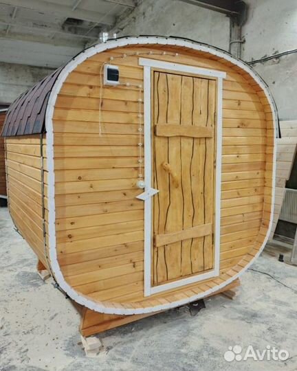 Баня бочка квадро 2 метра