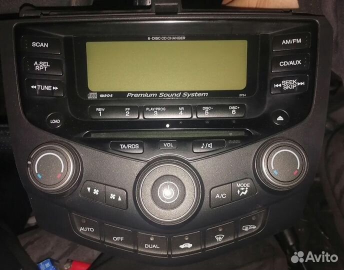 Штатная аудиосистема аккорд 7