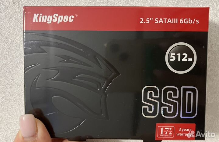 Гарантия 3 года SSD SATA 2.5 KingSpec 512/1TB