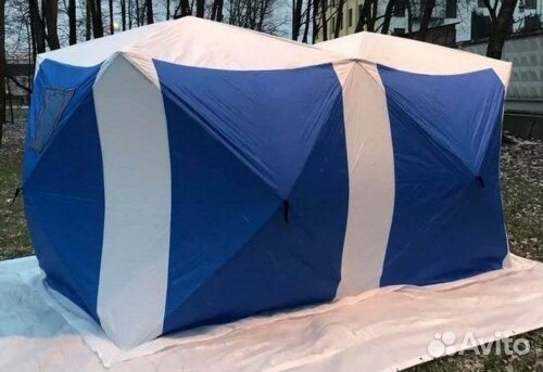 Палатка куб 3 слоя дубль туристическая арт 1621A