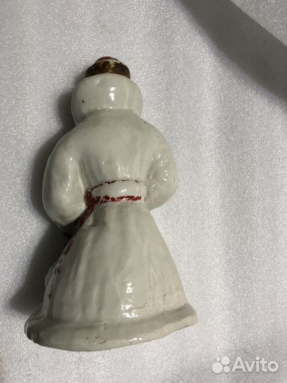 Старинный редкий довоенный фарфоровый Дед Мороз