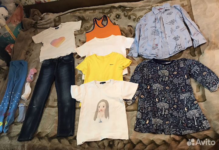 Вещи пакетом на девочку 122-128