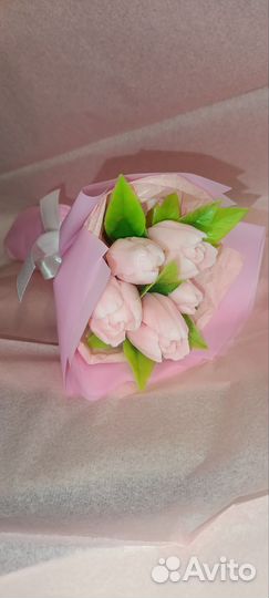 Мыло ручной работы букеты 8 марта