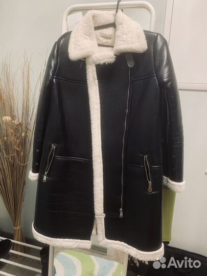 Дубленка авиатор женская 42