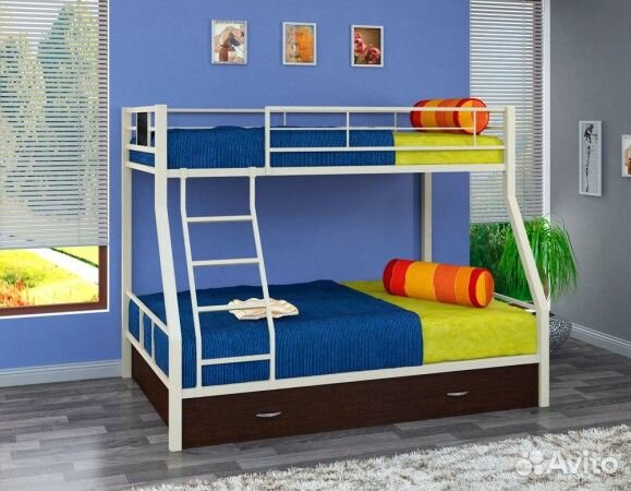 Двухъярусная кровать Гранада-1 Я сл. кость/венге