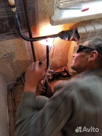 Замена батарей, гвс/хвс, полотенцесушителя, сварка