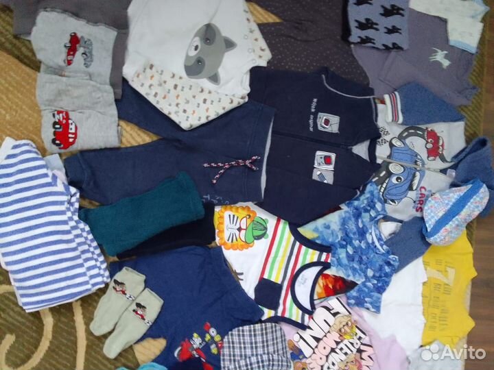 Пакет вещей на мальчика на весну 68-80
