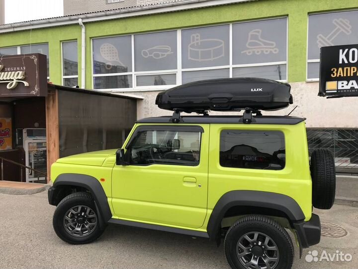 Автобокс на крышу LUX черный глянец