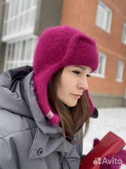 Комплект шапка и варежки