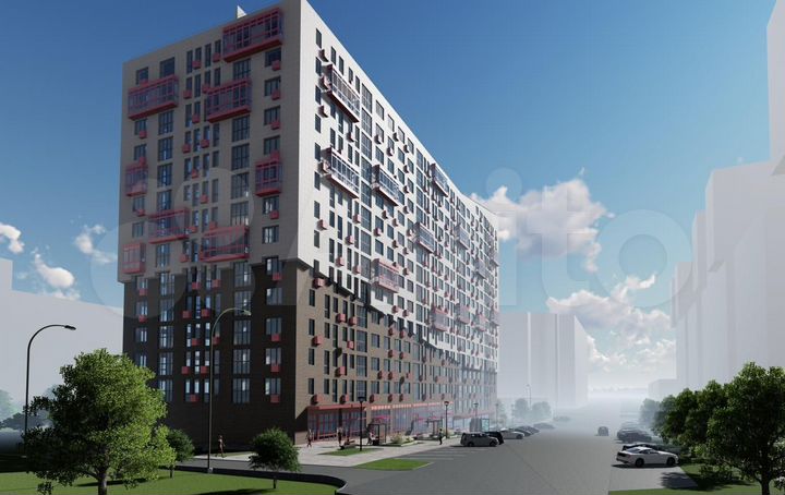 1-к. квартира, 50,3 м², 5/16 эт.