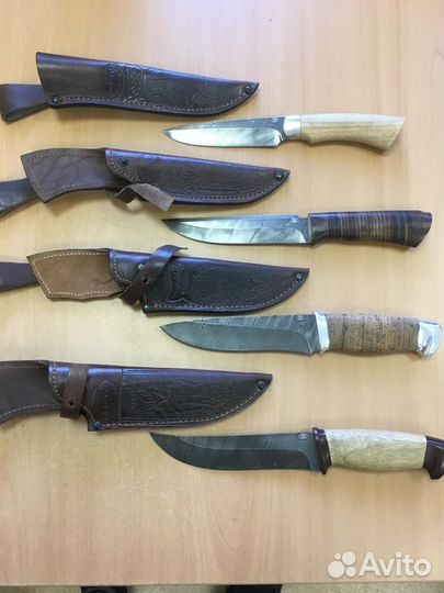 Нож охотничий из дамасской стали