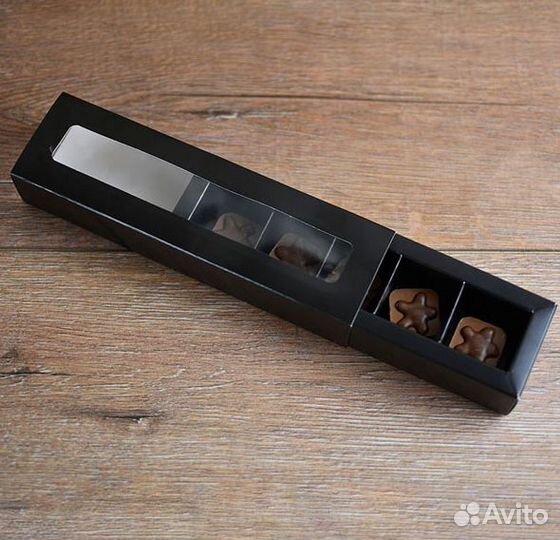 Коробочки для конфет черные