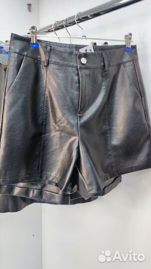Шорты эко-кожа 48,50,52,54,56,58