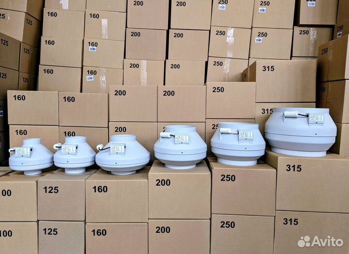 Канальный вентилятор от 100 до 315мм,приточный