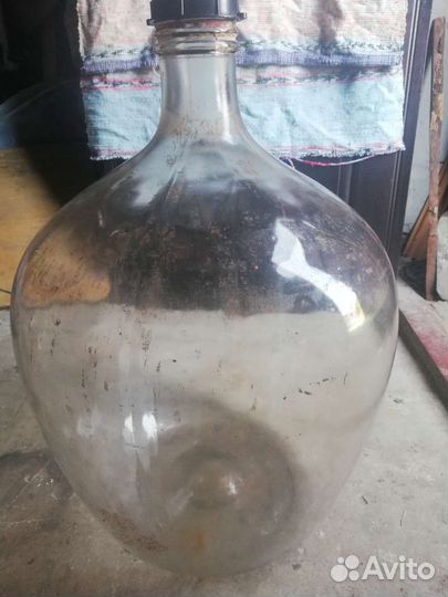 Бутыль винная стеклянная 60 л СССР