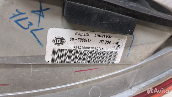 Фонарь (задний) левый BMW X6 E71, 2010