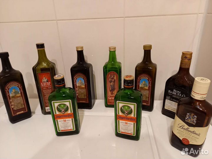 Бутылки из под текилы,виски,бальзама,ликера