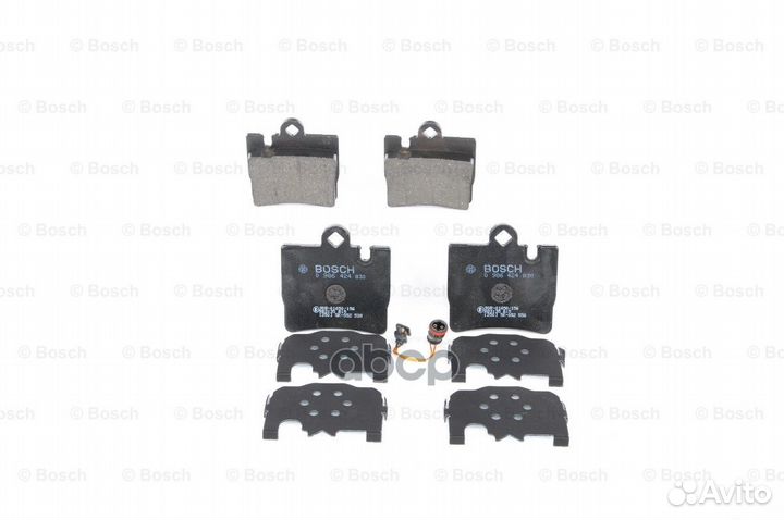 Колодки тормозные дисковые зад 0986424830 B