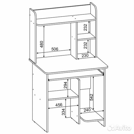 Компьютерный стол Комфорт 3 ск венге магия