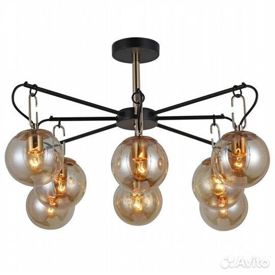 Люстра потолочная schaffner Posizioni E27 8х60Вт с