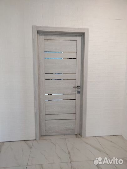 Двери межкомнатные в Тюмени серые экошпон