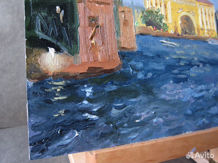 Картина маслом Питер панорама