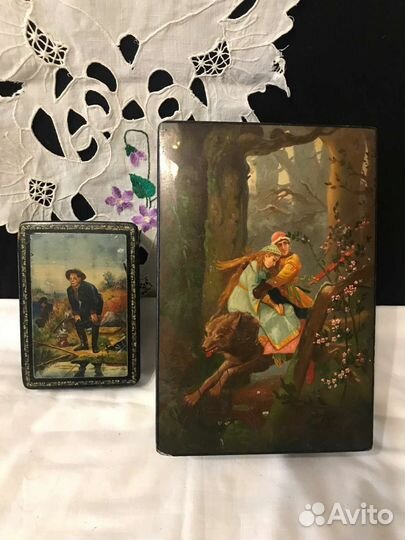 Шкатулка СССР, ручная роспись