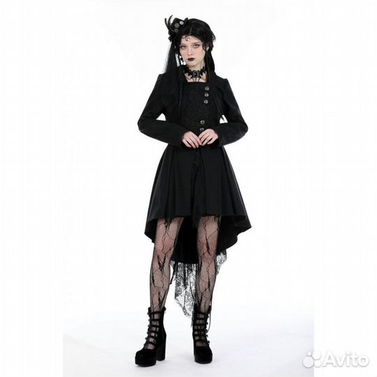 Пальто Gothic Idol винтажное ретро готическое