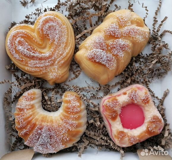 Мыло ручной работы плюшка