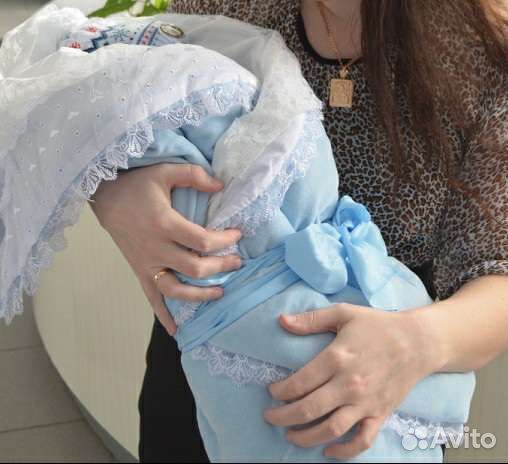 Плюшевое одеяло на выписку