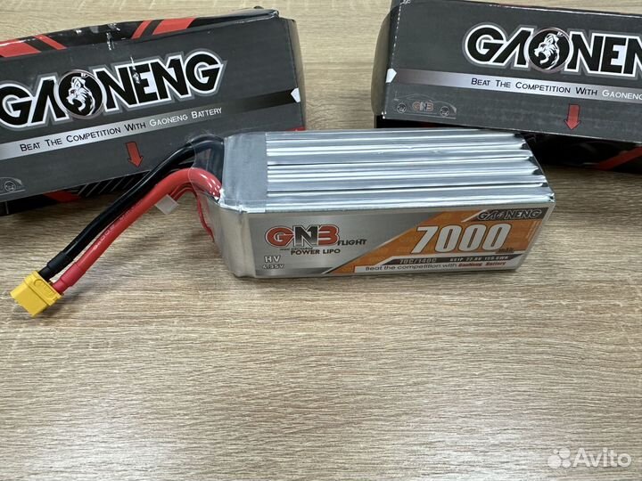 Аккумулятор для FPV дрона GNB 7000 mAh 6S 70С XT60