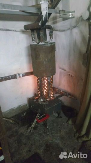 Печь на отработанном масле, печка на отработке