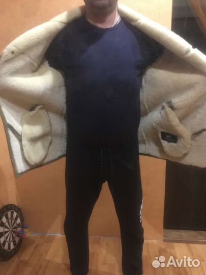 Дубленка натуральная мужская 50 52