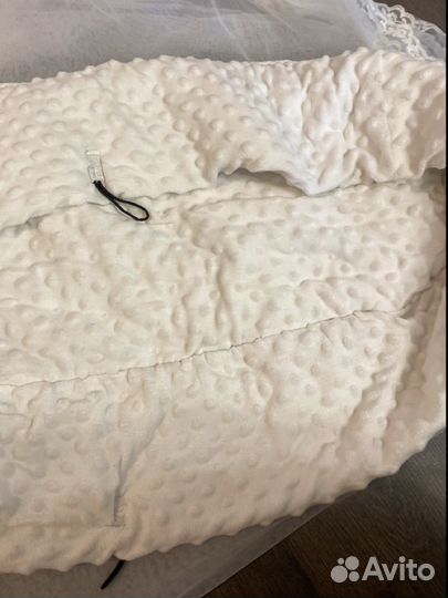 Плюшевый конверт в коляску, кроватку