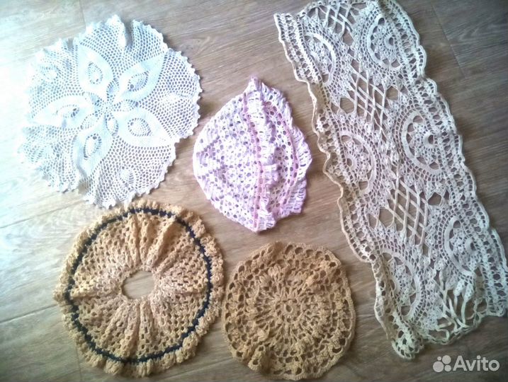 Кружевные салфетки. 7 шт