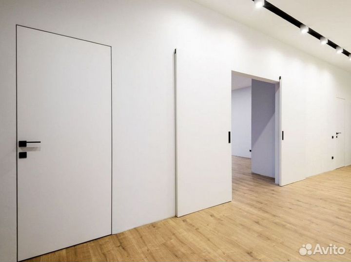 Скрытые двери под отделку